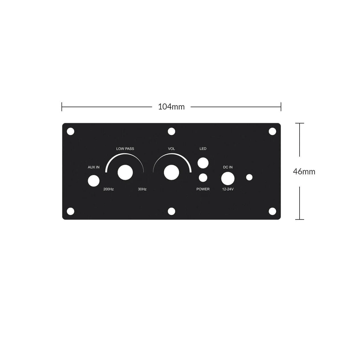 Front Panel of Up2stream Amp Sub - Image 2