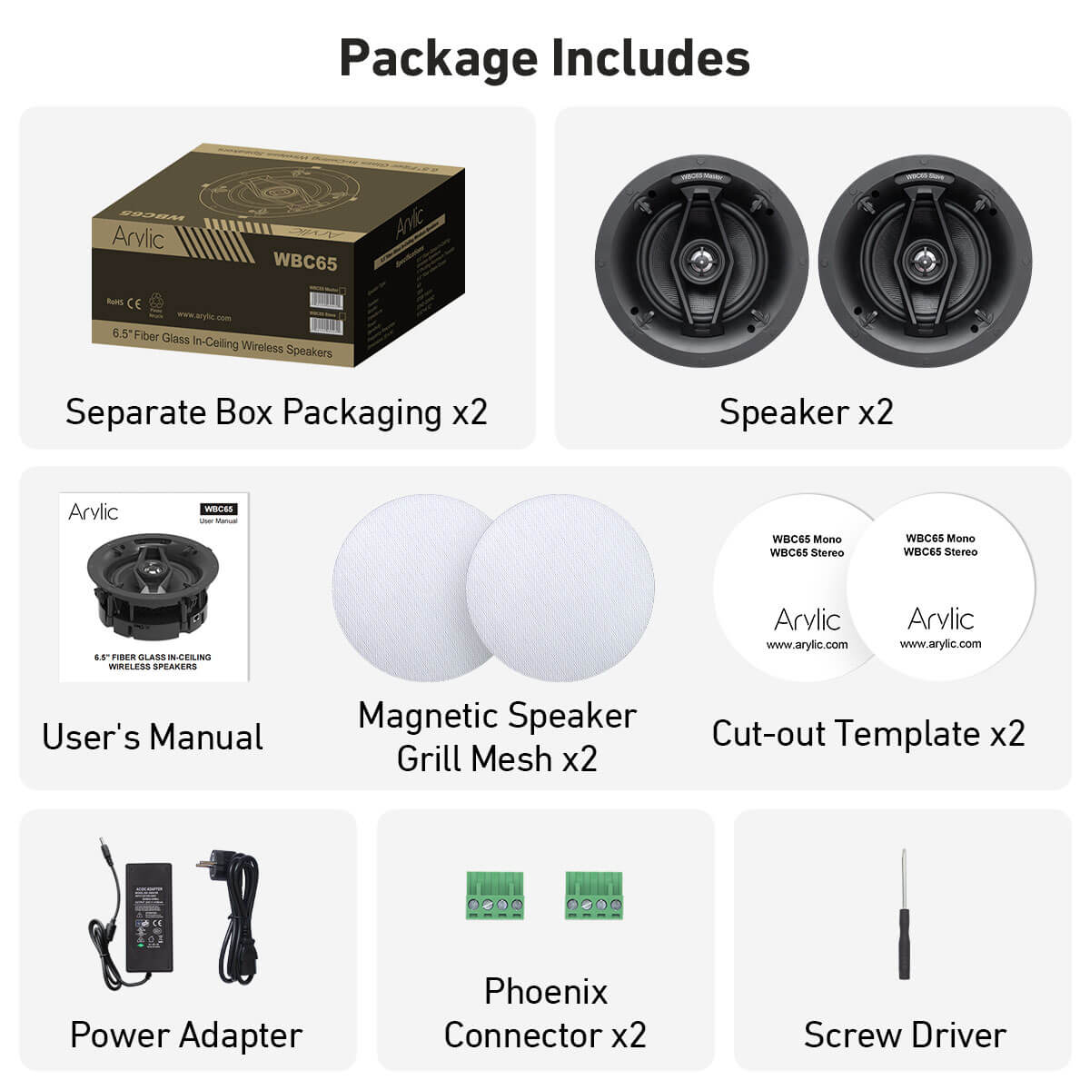 WBC65 6.5" Wireless Multiroom Ceiling Speakers - Image 9